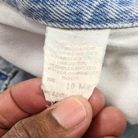 Lee 80s-90s Light Wash Slightly Distressed Jeans - Picture 6 of 8